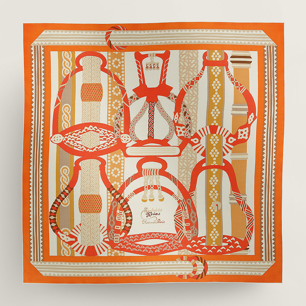 ★HERMES★ Fantaisie d'Etriers shawl 140 スカーフ Fantaisie d'Etriers shawl 140 | Hermès Mainland China